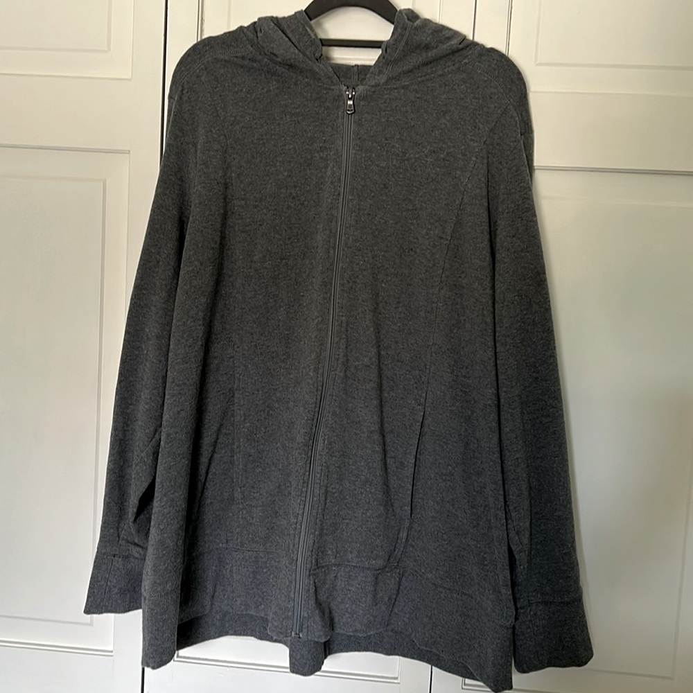 Tek Gear 2x Grey Hooded Lightweight Jacket